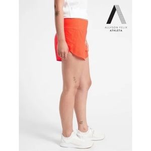 Athleta Women's Sz XL Neon Orange Run With It 3.5” Athletic Shorts